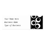 Trendy black and white retro design. business card