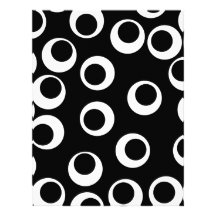 Trendy black and white retro design. Custom Custom Letterhead