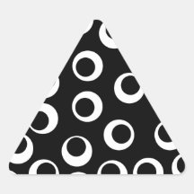 Trendy black and white retro design. Custom Sticker