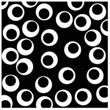 Trendy black and white retro design. cut out