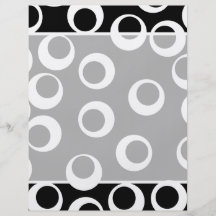 Trendy black and white retro design. personalized flyer