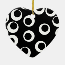 Trendy black and white retro design. ornament