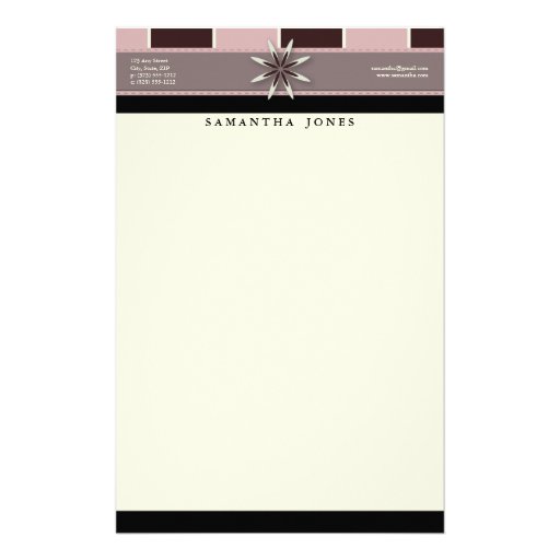 Trendy Bliss Sweetheart Customized Stationery