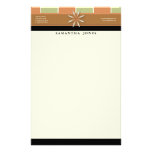 Trendy Bliss Terra Cotta Customized Stationery