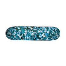 Trendy Blue Painted Pebble Beach Skate Decks