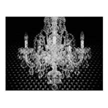 Trendy Boutique Chandelier Designs Postcards