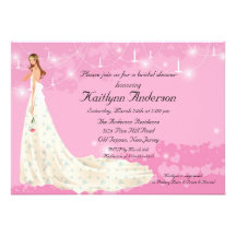 Trendy Bride Bridal Shower PinkInvitation