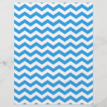 Trendy, bright blue chevron zigzag stripes. flyer
