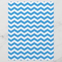Trendy, bright blue chevron zigzag stripes. flyer