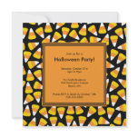 Trendy Candy Corn Halloween Invitation