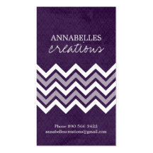 Trendy Chevron Business Cards