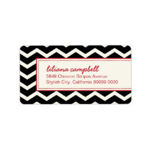 Trendy Chevron Pattern Avery Address Label