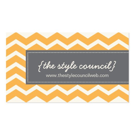 Trendy Chevron Pattern Business Card