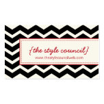Trendy Chevron Pattern Business Card