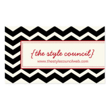 Trendy Chevron Pattern Business Card