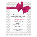 Trendy Chevron Wedding Shower Invitation