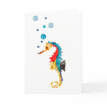 Trendy Colourful Sea Horse (SeaHorse) cards