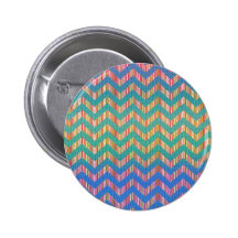 Trendy Cute Pastel Zig Zag Buttons