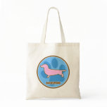 Trendy Dachshund Canvas Bag