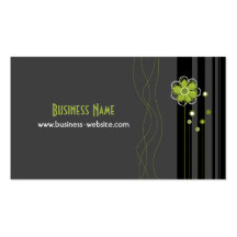 Trendy Floral Design Business Card