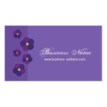 Trendy Floral Design Business Card