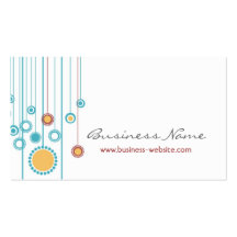 Trendy Floral Design Business Card