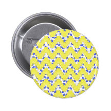 Trendy Floral Pastel Zig Zag Pins
