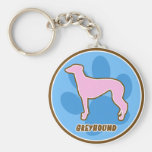 Trendy Greyhound Key Chain