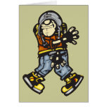 Trendy Hip Hop Dancer Greeting Card