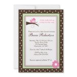 Trendy Little Birdie Baby Shower 5x7 Invitation