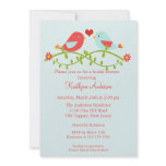 Trendy Love Birds Bridal Shower Invitation