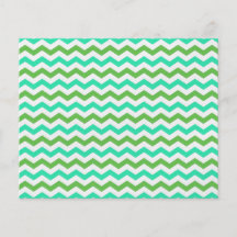 Trendy, modern fresh green chevron flyer