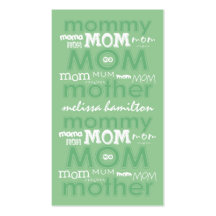 Trendy Mommy Calling Cards Business Card