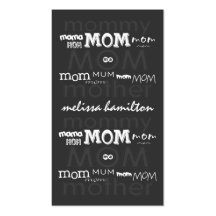 Trendy Mommy Calling Cards Business Card Template