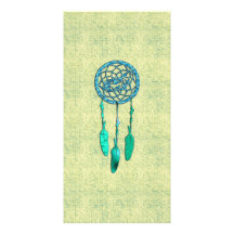 Trendy Native American Wolf Dreamcatcher Photo Card