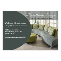 Trendy Ovale Profile Business Card