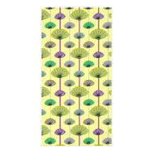 Trendy Pastel Floral Print Photo Cards
