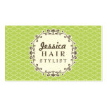 Trendy Pattern Hair Stylist Appointment Cards business cards