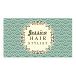 Trendy Pattern Hair Stylist Appointment Cards business cards
