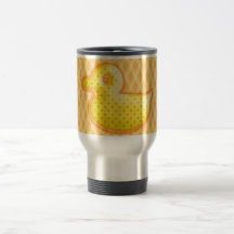 Trendy Patterned Rubber Ducky Coffee Mug