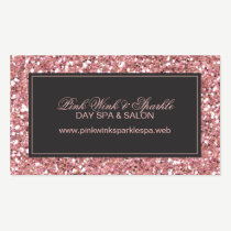 Trendy Pink Glitter Business Card business cards