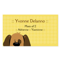 Trendy Puppy Dog Business / Mommy Calling Card Business Cards