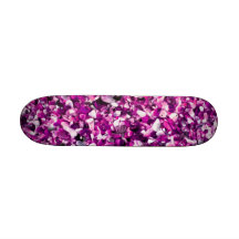 Trendy Purple Painted Pebble Beach Skateboards