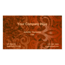 Trendy Rust Business Cards