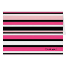 trendy thank you card