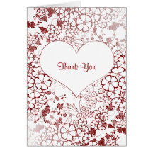 trendy thank you note greeting card