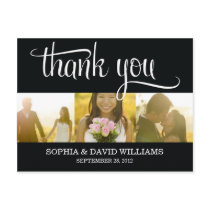 TRENDY THANKS | WEDDING THANK YOU CARD POSTCARD