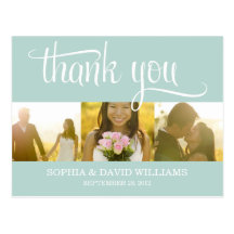 TRENDY THANKS | WEDDING THANK YOU CARD POSTCARDS