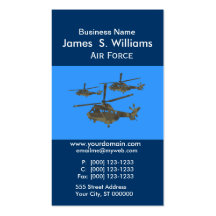 Trendy  Unique Air Military Helicopters Business Card Template