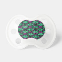 Trendy Unique Swirly Wavy Abstract Pattern Pacifiers